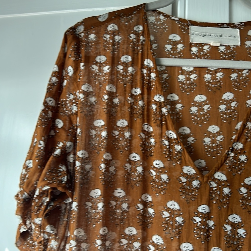 Daughters of India Brown Floral Dress - Picture 8 of 10